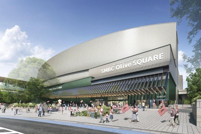 建て替え後の秩父宮ラグビー場の外観イメージ（秩父宮ラグビー場株式会社提供）