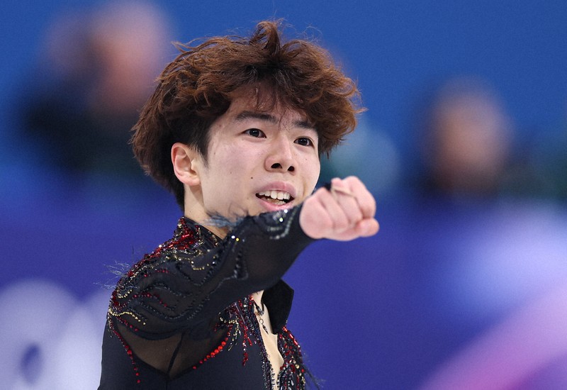 佐藤駿が銅メダル ミラノ五輪フィギュア男子フリー [写真特集1/32