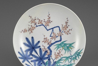 出光美術館・やきもの名品展：作品紹介／中 「琺瑯彩花卉文碗」 中国