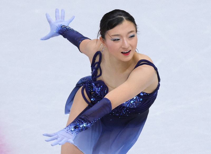 リンクサイド：2位発進の坂本花織「りくりゅうから黄金のバトン