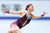 全日本選手権の女子フリーで演技する坂本花織選手＝東京・国立代々木競技場で2025年12月21日、猪飼健史撮影