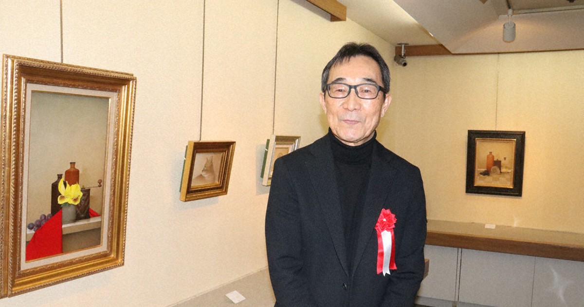 まるで写真のような油絵 静物画など37点、大竹山さん個展 大分で3年
