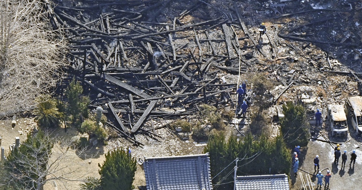 Nighttime fire at Buddhist temple kills 5 in western Japan