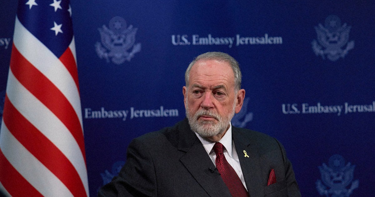 US ambassador causes uproar by claiming Israel has a right to much of the Middle East