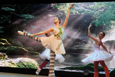 稽古（けいこ）に励む「PASONA　Awaji　World　Ballet」のメンバー＝兵庫県淡路市で2025年11月26日、水津聡子撮影