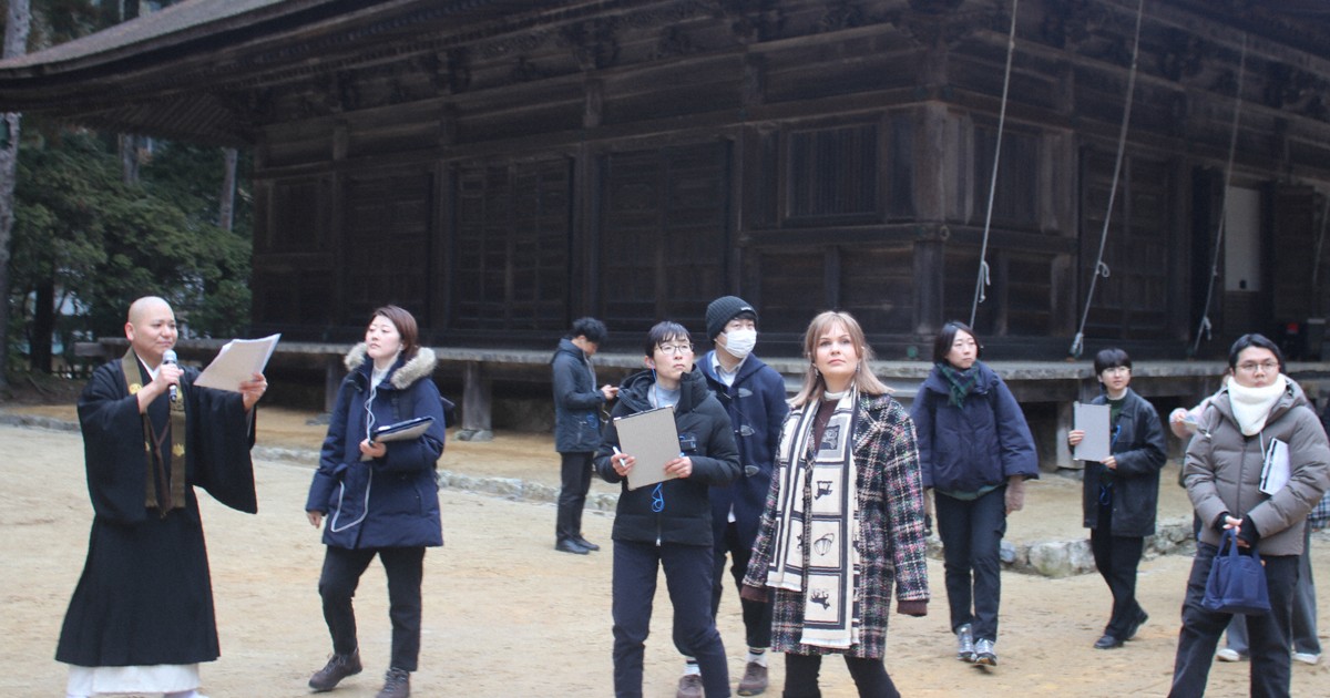 Japanese-English auto-interpretation system tested at temple on Japan's Mt. Koya （2026/2/26）