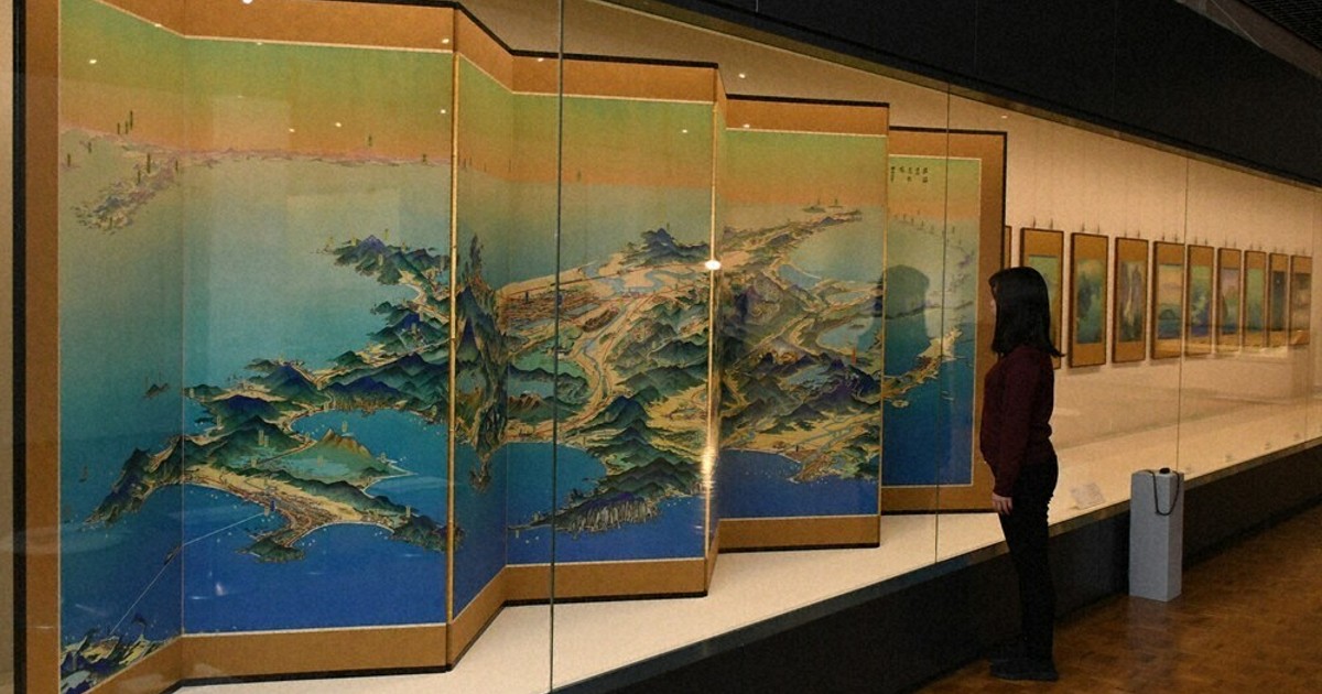 90年前の庁舎や国立公園… 初三郎が描いた北海道 鳥瞰図など70点展示