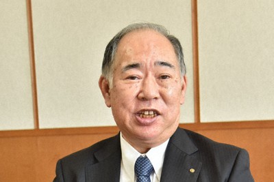 魚国総本社の田所伸浩社長＝大阪市で、安部拓輝撮影