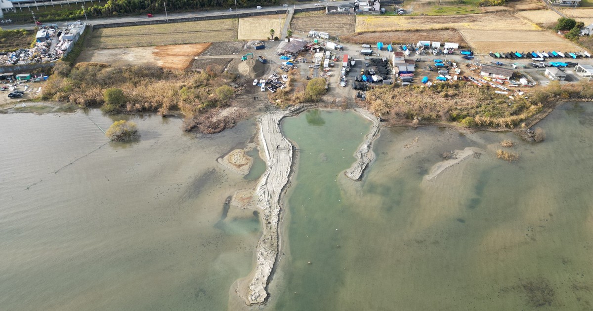 琵琶湖に無許可で長さ100mの盛り土造成か　滋賀県が法人など告発