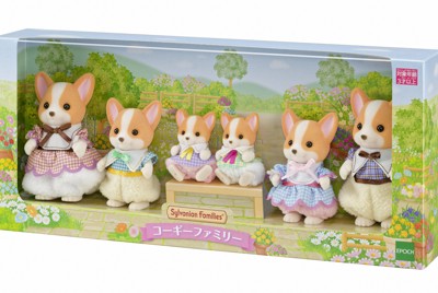エポック社が販売する「シルバニアファミリー　コーギーファミリー」＝エポック社提供