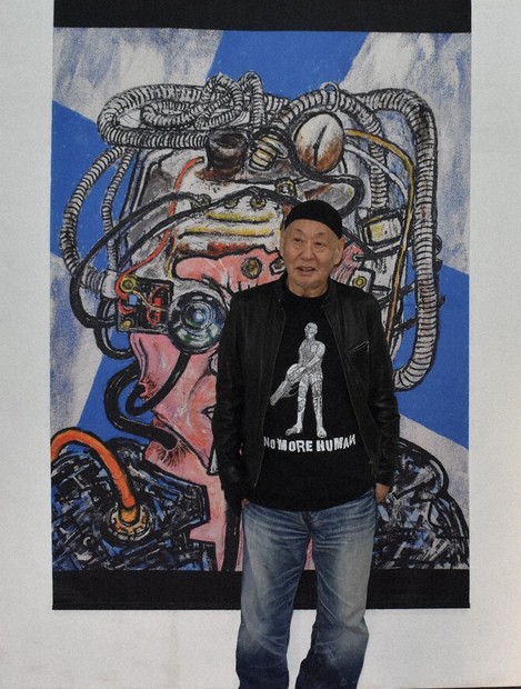 近未来舞台に混沌や暴走、反逆描く 泉谷しげるさん個展 AIの中毒性にも