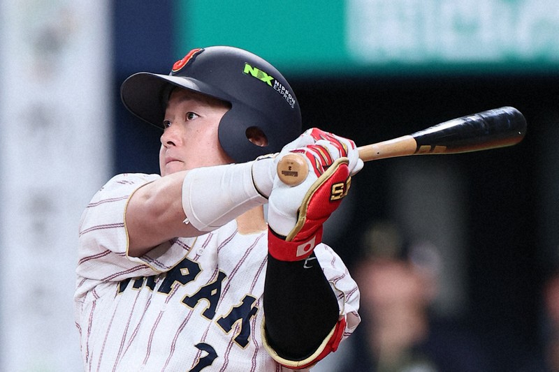 侍ジャパンWBC強化試合 オリックス戦 大谷は2番で先発も無安打 [写真