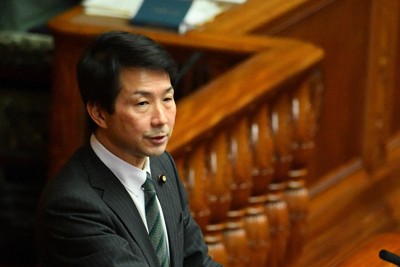 大塚耕平氏＝国会内で2018年1月25日、川田雅浩撮影