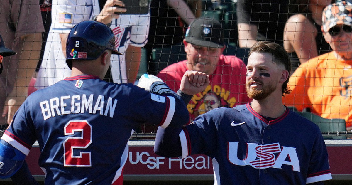 US shows offensive muscle in 15-1 win over Giants in exhibition before World Baseball Classic