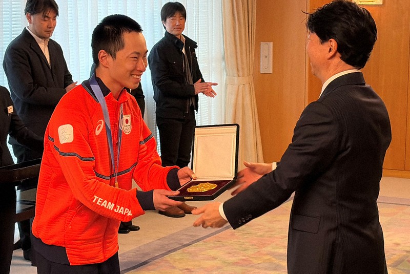 ミラノ・コルティナ2026：スノボ金 木村選手、県民栄誉賞 「古里に