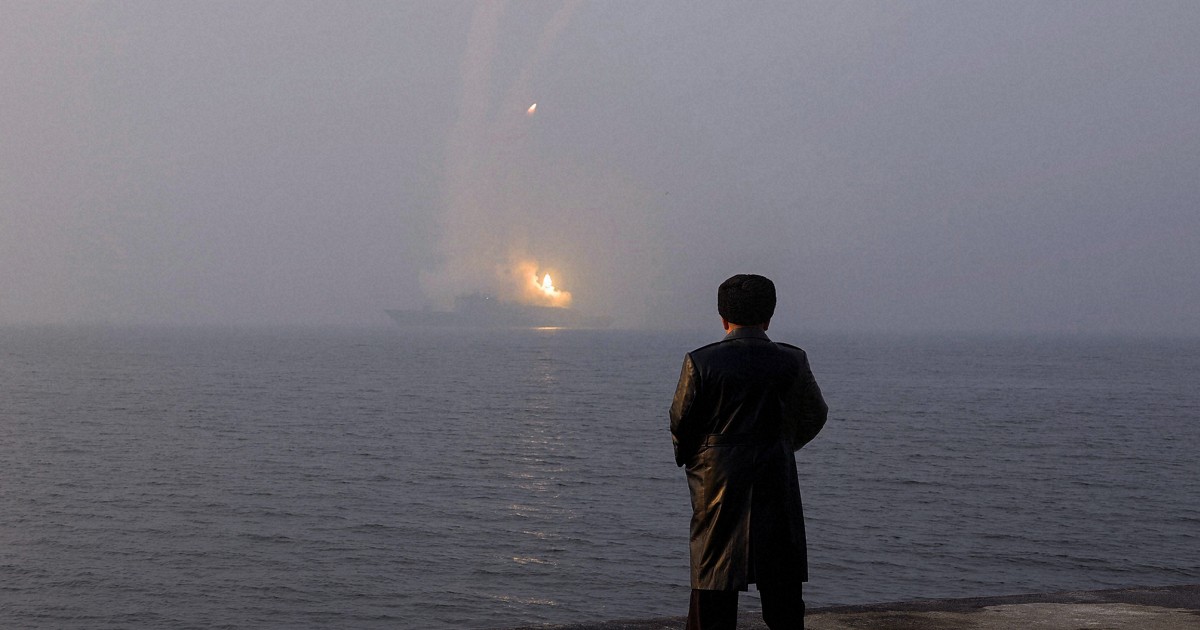 N. Korea's Kim inspects test-firing of cruise missiles from new destroyer