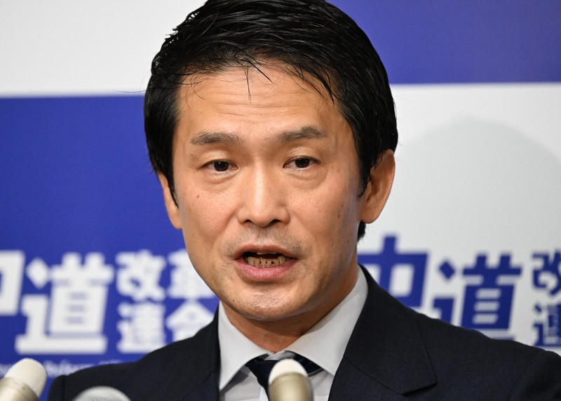 記者会見を行う中道改革連合の小川淳也代表＝国会内で2026年3月6日午前10時32分、平田明浩撮影