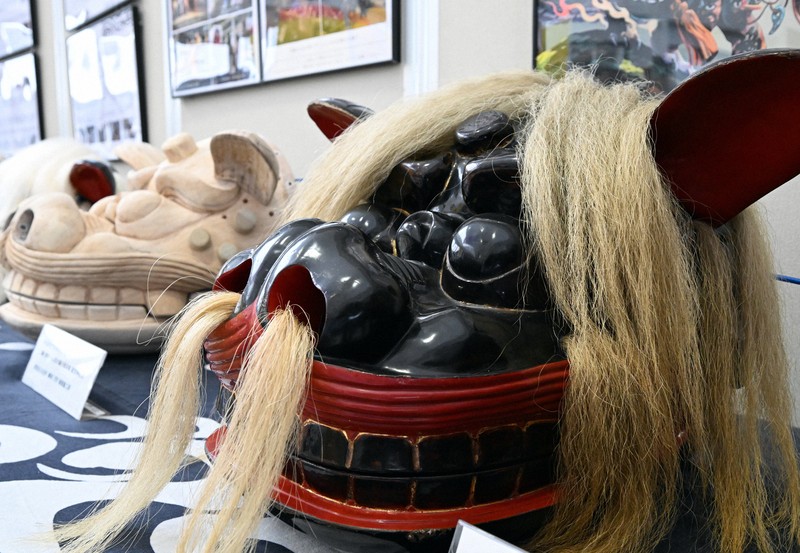 黒獅子の魅力知って 長さ2.7mのライブペインティング作品も 山形