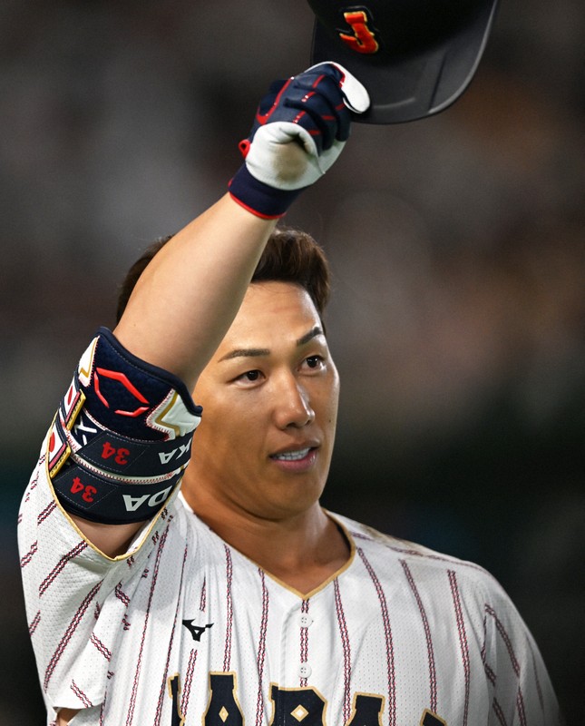 WBC1次リーグ 日本－オーストラリア 吉田正尚の逆転打で1位突破 [写真