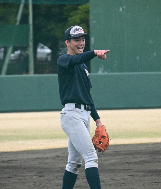 春に駆ける'26センバツ横浜：選手紹介／3 川上慧三塁手／池田聖摩