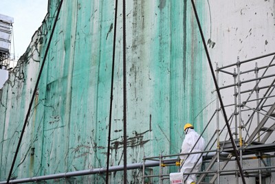東京電力福島第1原発3号機の廃棄物処理建屋＝福島県大熊町で2026年1月20日午後1時2分、平川義之撮影