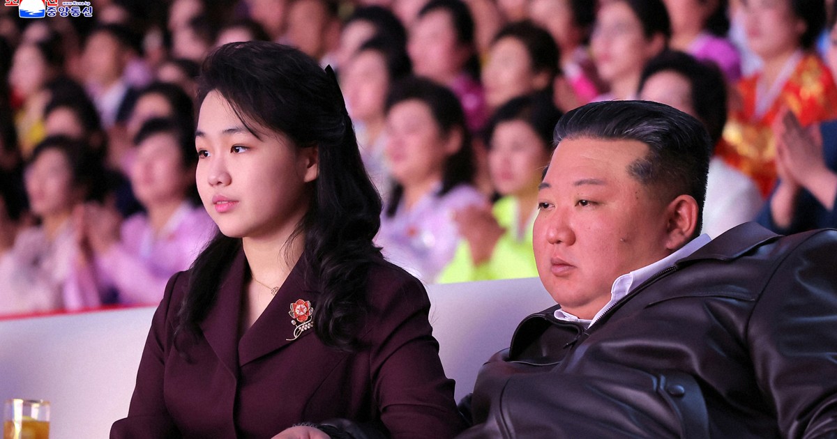N. Korea's Kim attends Int'l Women's Day concert with wife, daughter