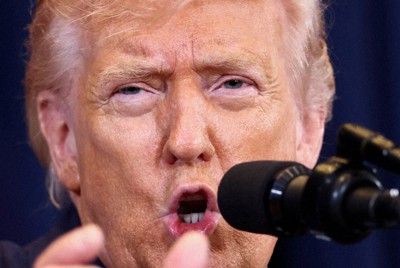 トランプ米大統領＝米南部フロリダ州で2026年3月9日、ロイター