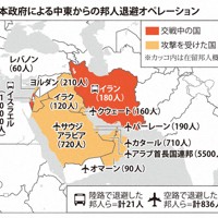 日本政府による中東からの邦人退避オペレーション