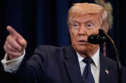 トランプ大統領＝2026年3月9日、AP