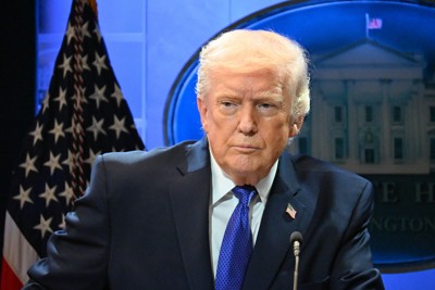 トランプ米大統領＝ワシントンのホワイトハウスで2026年2月20日、松井聡撮影