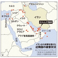 イランから攻撃を受けた近隣国の被害状況