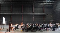 College students listen to a lecture on how to become a production assistant during a Shadowbox Studios tour, on Nov. 12, 2025, in Atlanta. (AP Photo/Emilie Megnien)