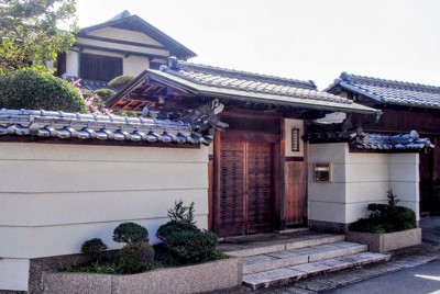 映画「国宝」に登場した「矢吹邸」＝岡山市中区で2026年2月23日午後1時6分、今東理恵撮影