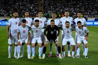 Iran's players pose for a team photo before an Asian group A qualifying soccer match against North Korea for the 2026 World Cup, June 10, 2025, at Azadi Stadium in Tehran, Iran. (AP Photo/Vahid Salemi, file) 