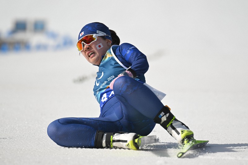 スキー距離混合10キロリレー 日本は8位 ミラノ冬季パラリンピック