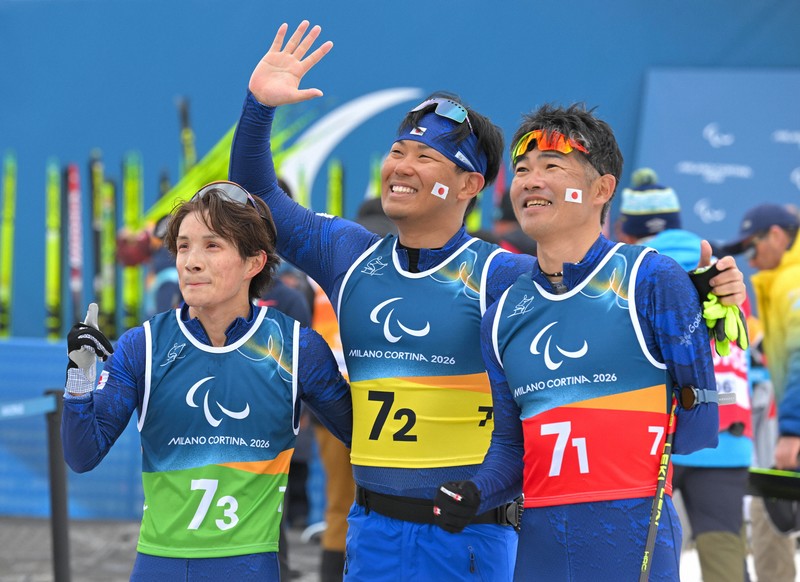 スキー距離混合10キロリレー 日本は8位 ミラノ冬季パラリンピック
