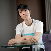 写真で見る 羽生結弦さん単独インタビュー後のポートレート撮影 [写真