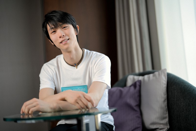 写真で見る 羽生結弦さん単独インタビュー後のポートレート撮影 [写真