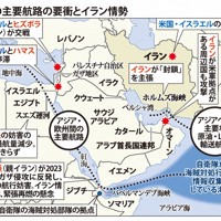 中東の主要航路の要衝とイラン情勢