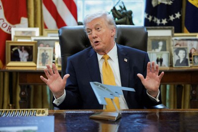 トランプ米大統領＝ホワイトハウスで2026年3月16日、ロイター