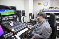 Mutsutoshi Muraoka speaks about audio analysis at Chiba Audio Communication Lab in Chiba, east of Tokyo, on Nov. 20, 2025. (Kyodo)