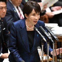 参院予算委員会で立憲民主党・杉尾秀哉氏の質問に答弁する高市早苗首相＝国会内で2026年3月18日午前10時41分、平田明浩撮影