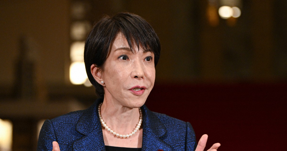 訪米を前に取材に応じる高市早苗首相＝首相公邸で2026年3月18日午後9時24分、新宮巳美撮影