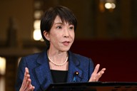 訪米を前に取材に応じる高市早苗首相＝首相公邸で2026年3月18日午後9時24分、新宮巳美撮影