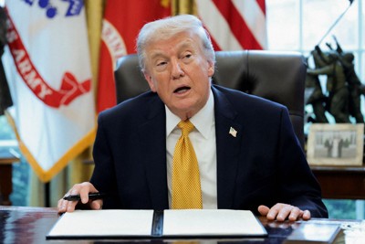 トランプ米大統領＝ホワイトハウスで2026年3月16日、ロイター