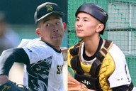 崇徳の徳丸凜空投手（左）と新村瑠聖選手