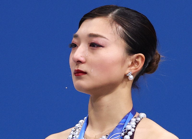 figure-eye：坂本花織の涙 ミラノ・コルティナ冬季オリンピック | 毎日新聞