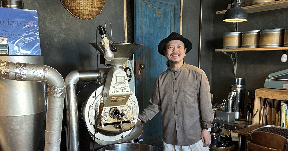 コーヒー豆にオリジナル曲　北海道で開業したバンドマンの挑戦