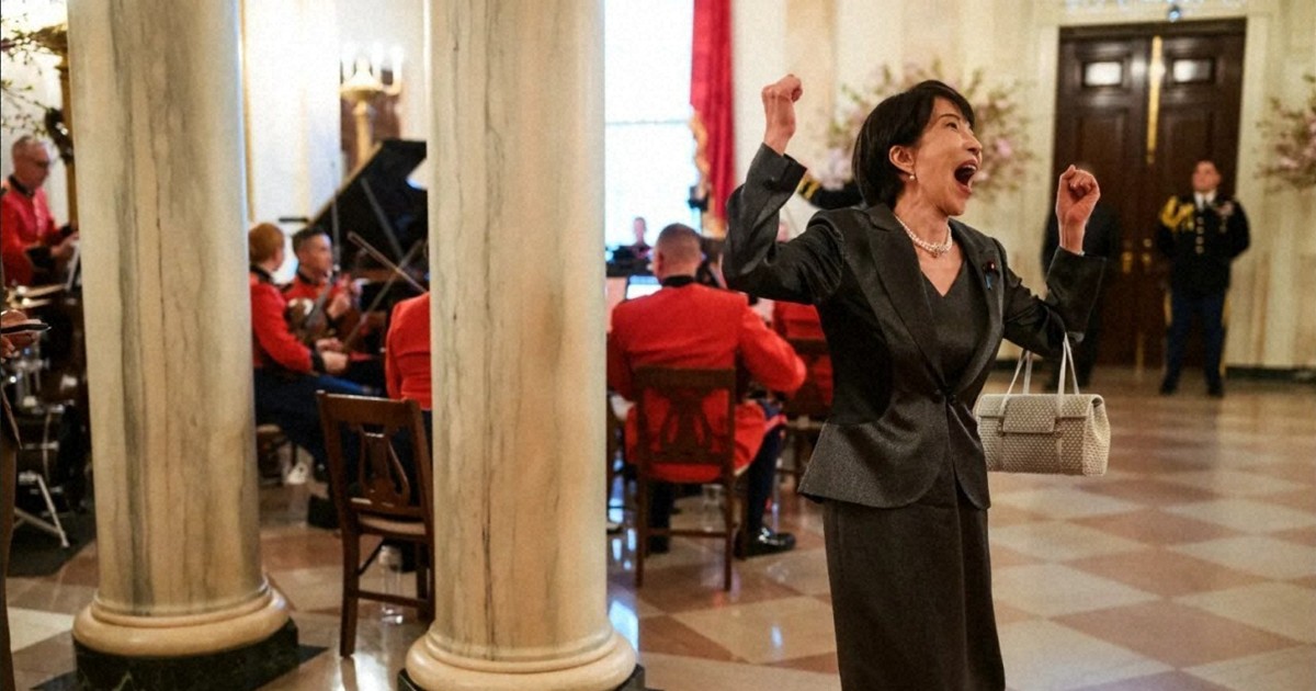 高市首相はエアマイク、小泉元首相はエアギター　日米会談の今昔