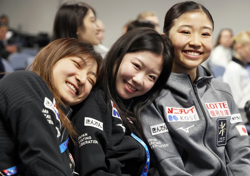 フィギュア世界選手権 女子公式練習 坂本花織らが調整 [写真特集17/37